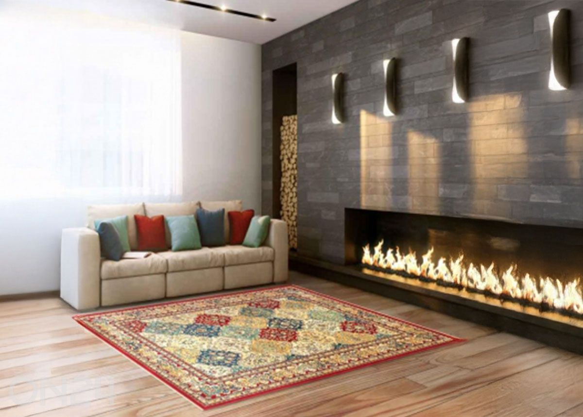 Matto Kazakh Red-192 70x240 cm kuvasuurennos