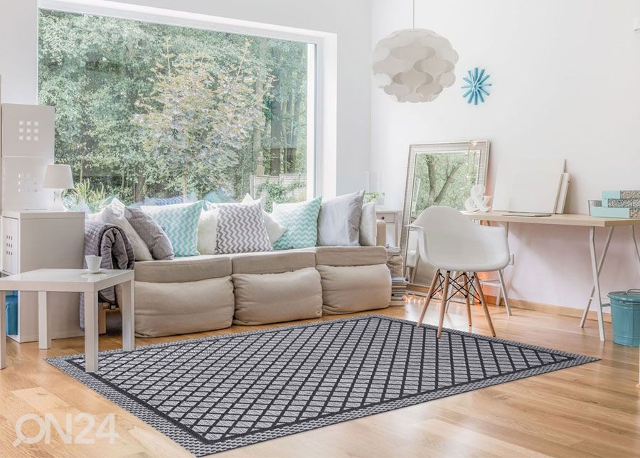 Matto MATRIX GREY 155x230 cm kuvasuurennos