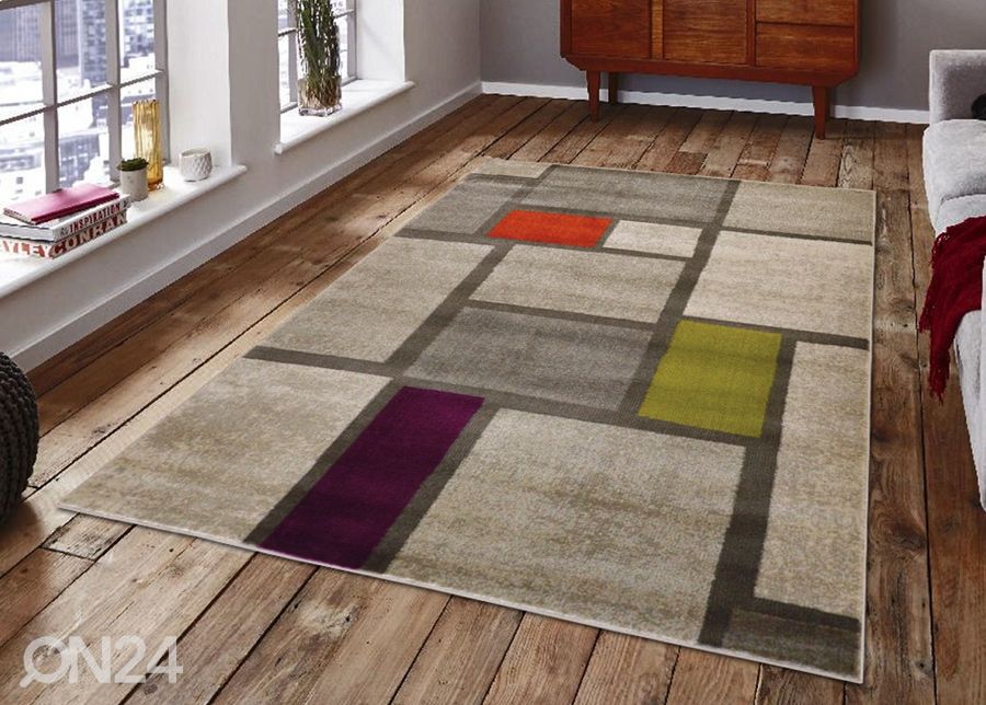 Matto Mondrian Multi 80x150 cm kuvasuurennos