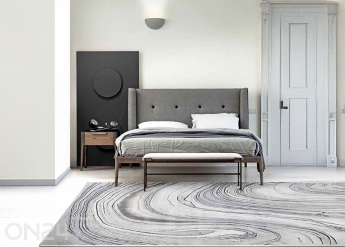 Matto Nevada-9223 harmaa 140x200 cm kuvasuurennos