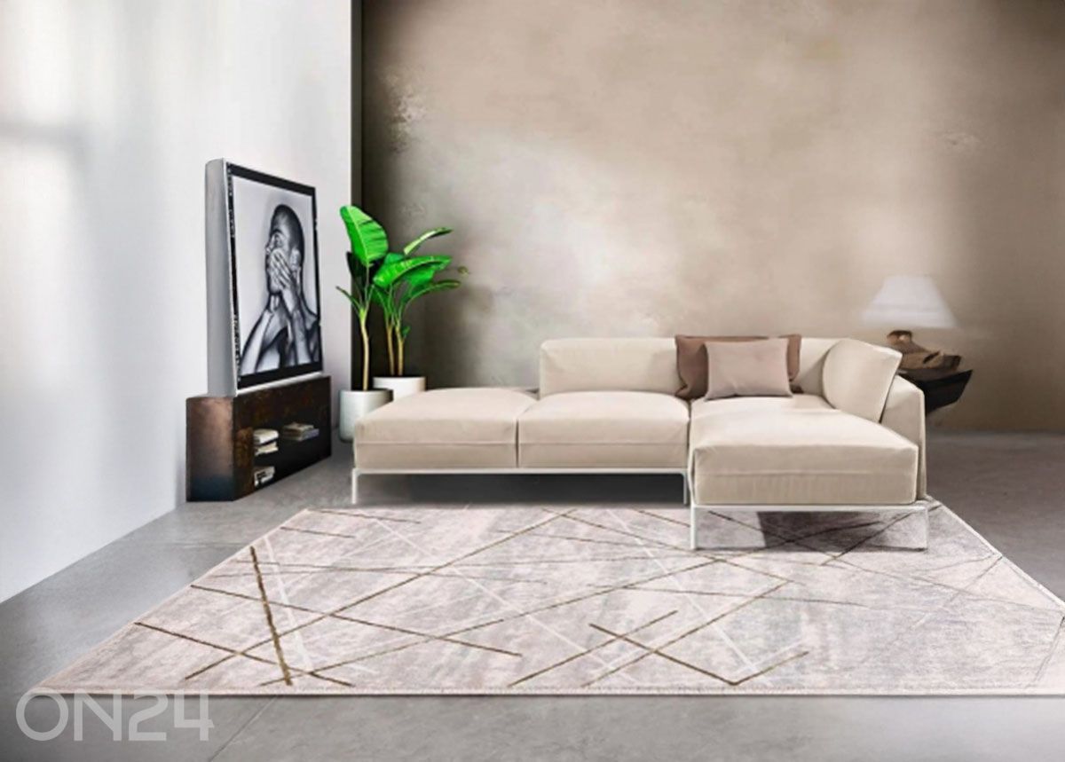 Matto Nevada-9244 beige 160 × 230 cm kuvasuurennos