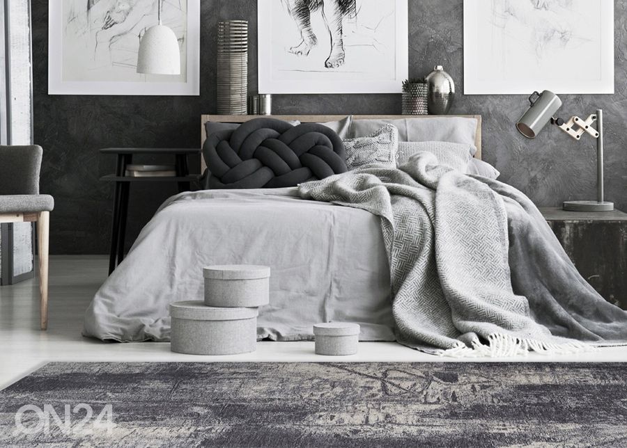 Matto Painture Grey 160x230 cm kuvasuurennos
