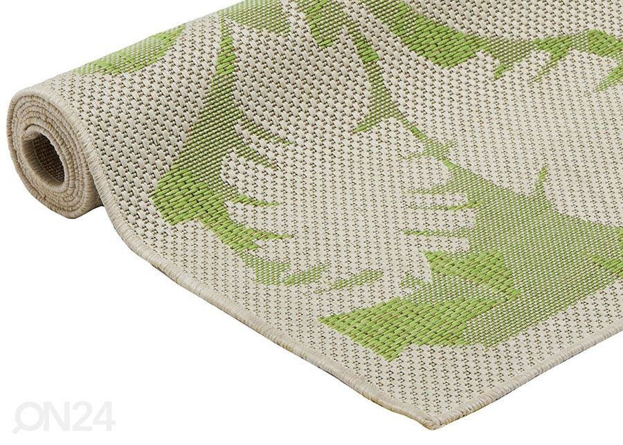 Matto Palms Green 160x230 cm kuvasuurennos