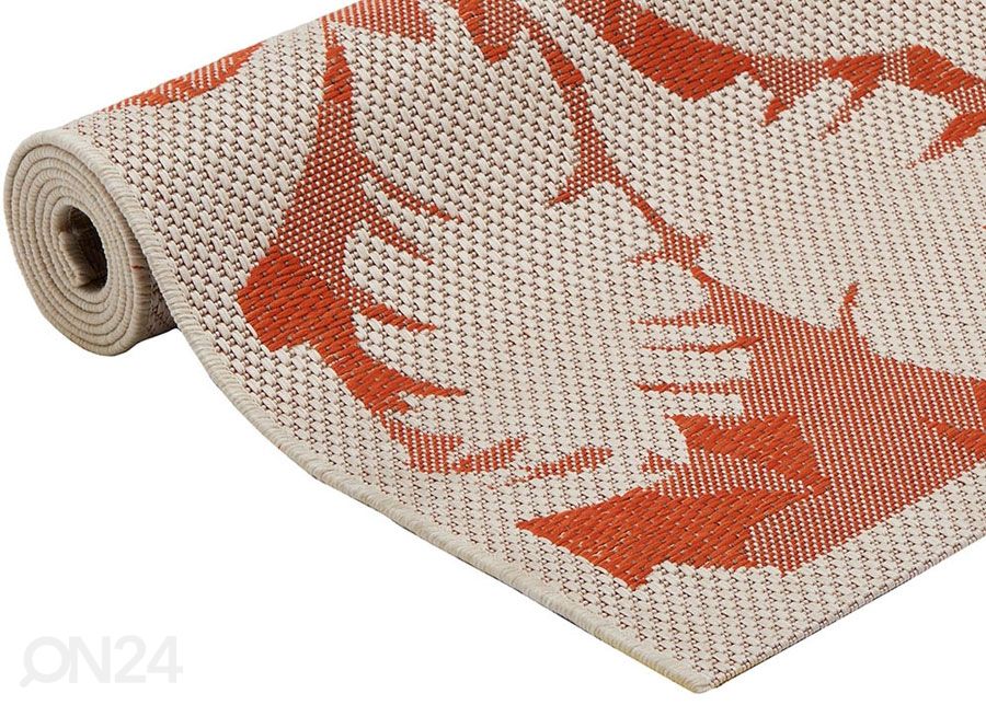 Matto Palms Orange 160x230 cm kuvasuurennos