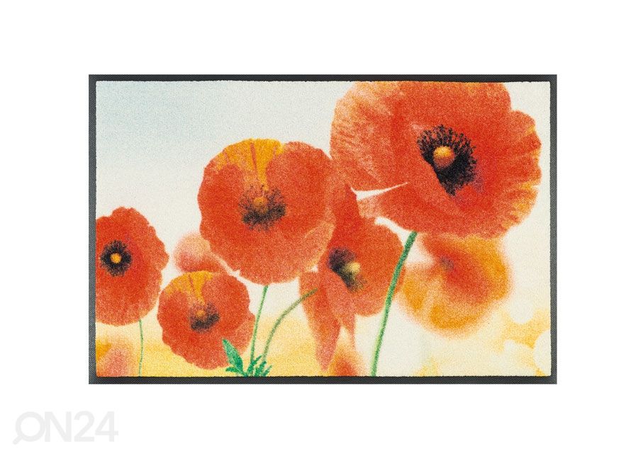 Matto SUNNY POPPY 50x75 cm kuvasuurennos