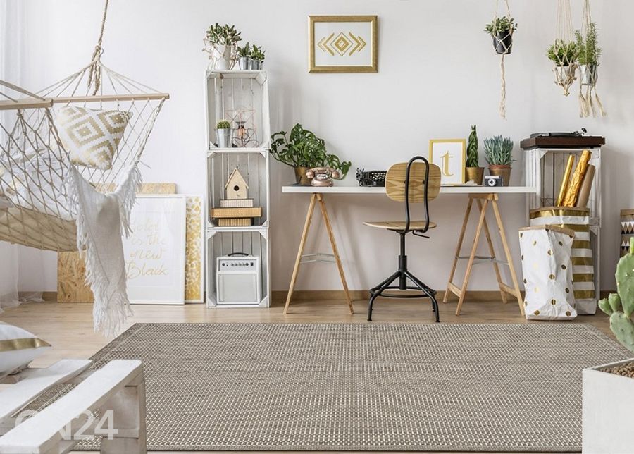 Matto Tatami Taupe 200x200 cm kuvasuurennos