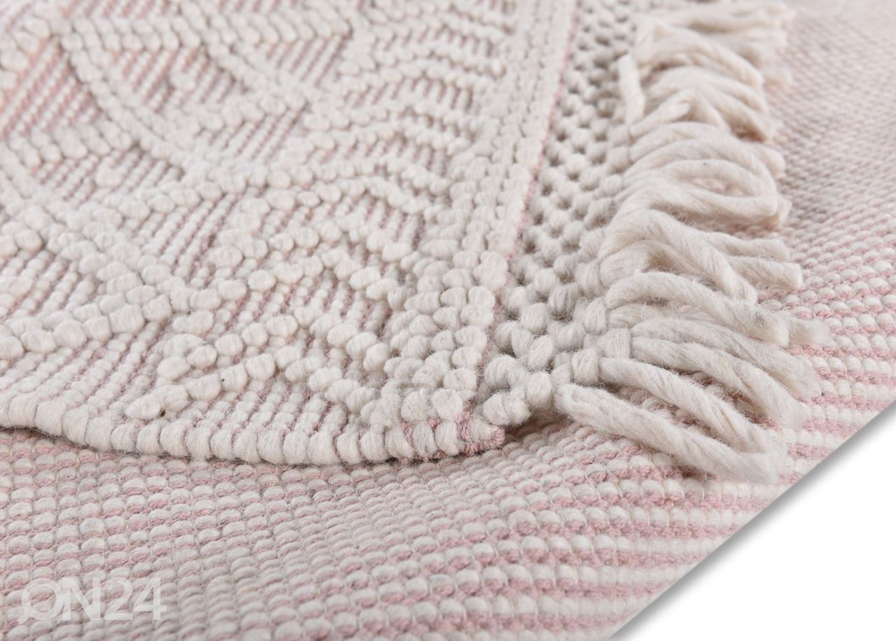 Matto Tom Tailor Colored Macrame, 65x135 cm vaaleanpunainen kuvasuurennos