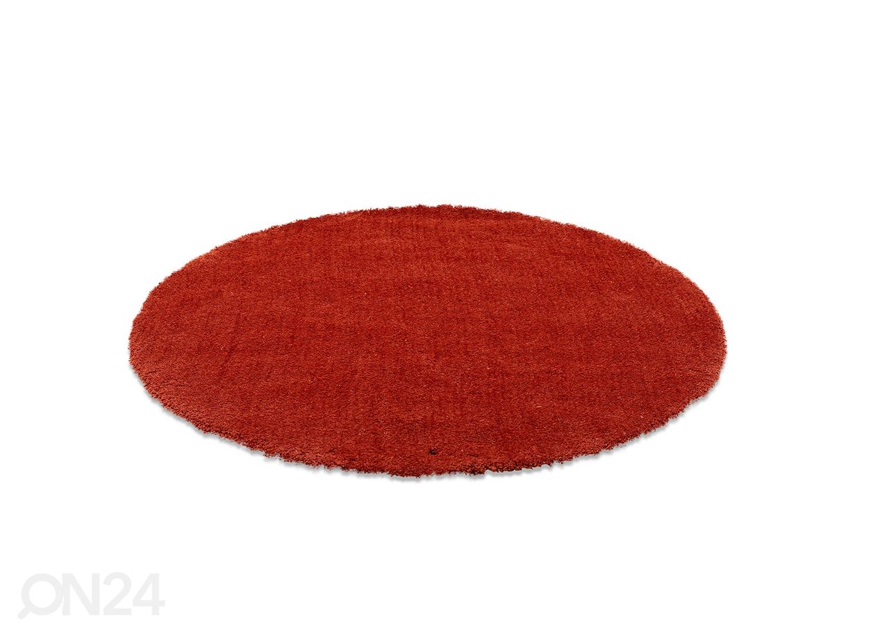 Matto Tom Tailor Cozy Ø140 cm ruosteenvärinen kuvasuurennos