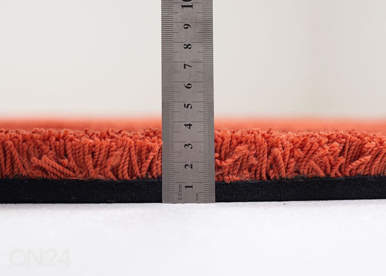 Matto Tom Tailor Cozy Ø140 cm ruosteenvärinen kuvasuurennos