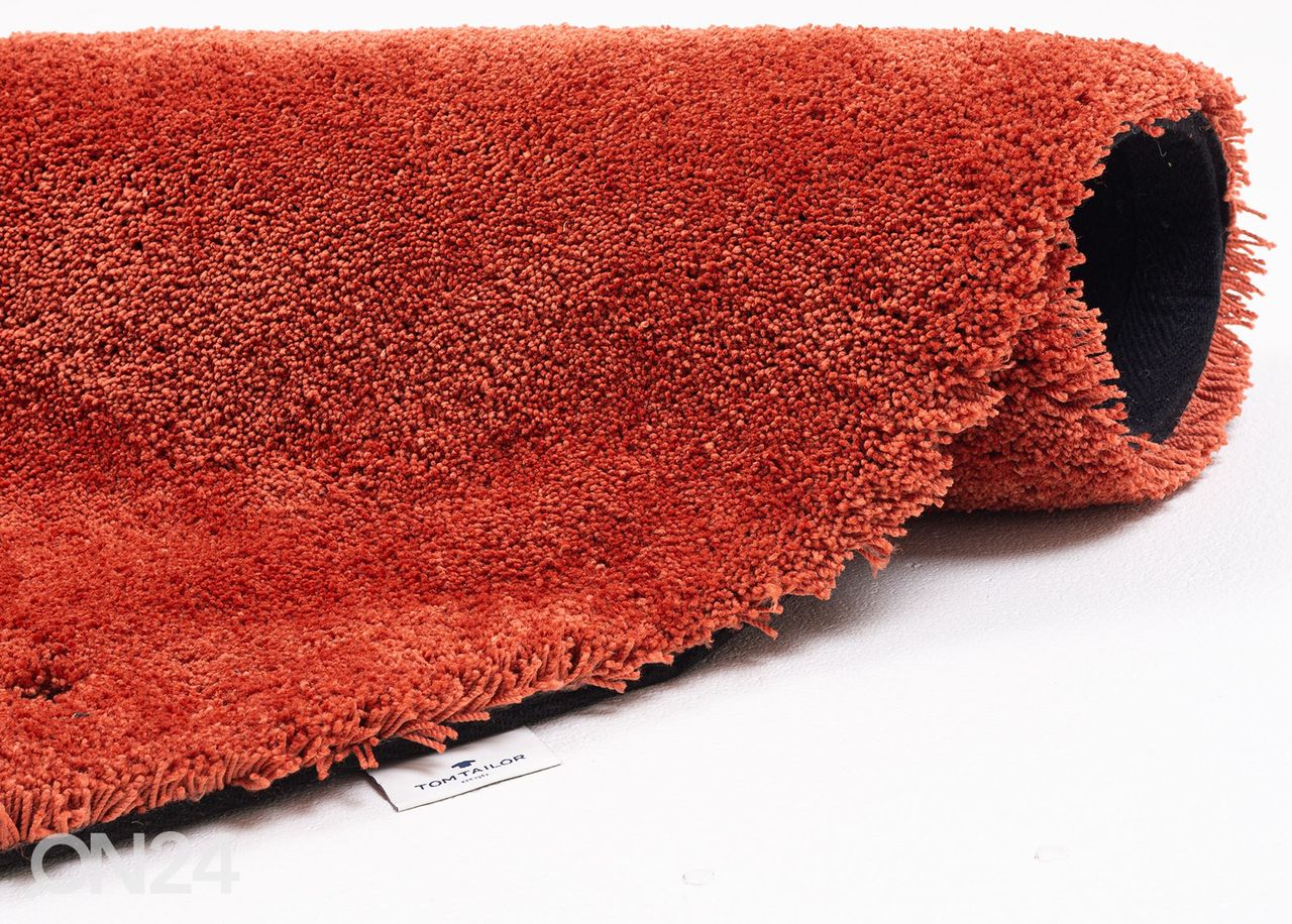 Matto Tom Tailor Cozy Ø140 cm ruosteenvärinen kuvasuurennos