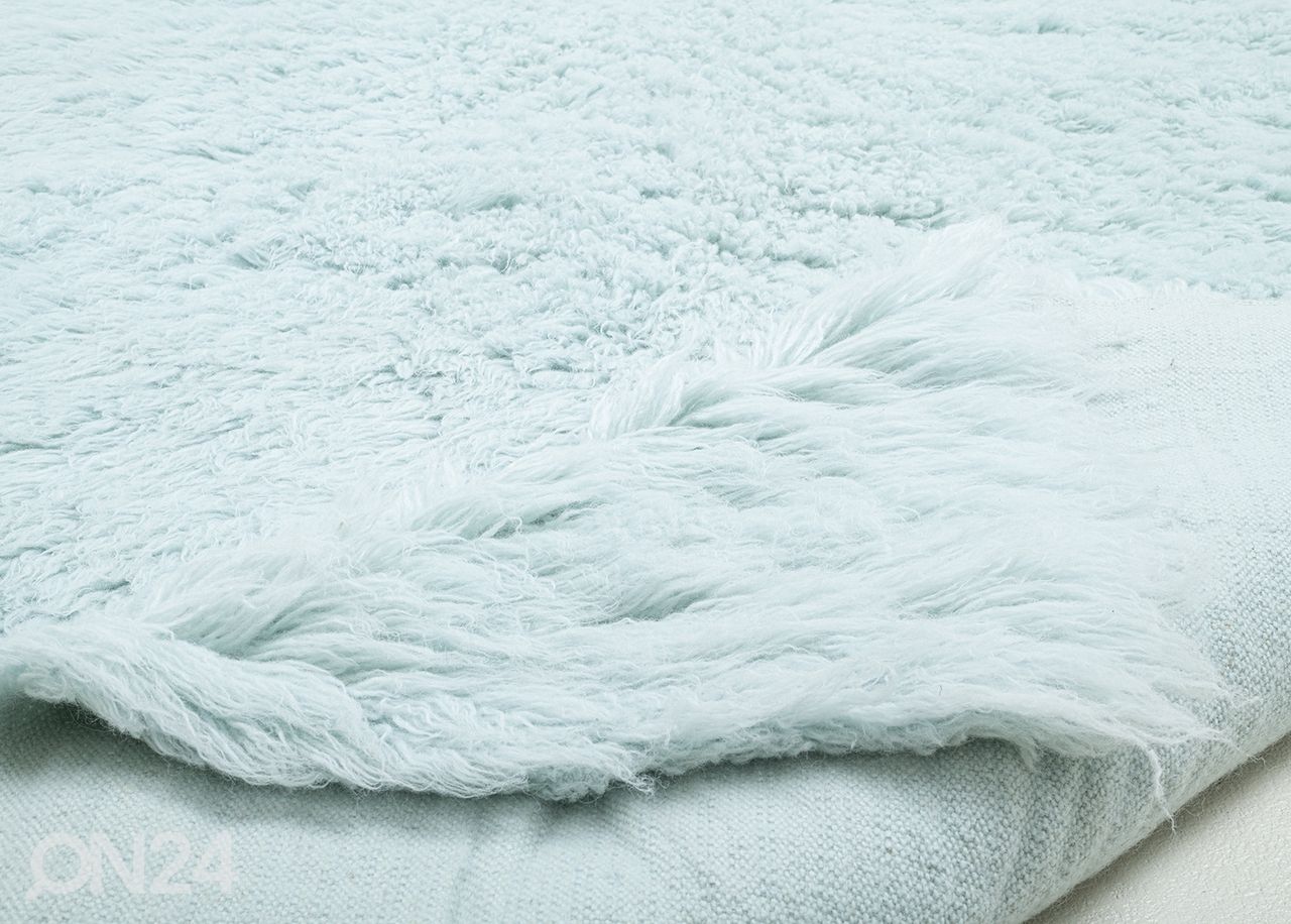 Matto Tom Tailor Fluffy Uni 80x160 cm, vaaleansininen kuvasuurennos