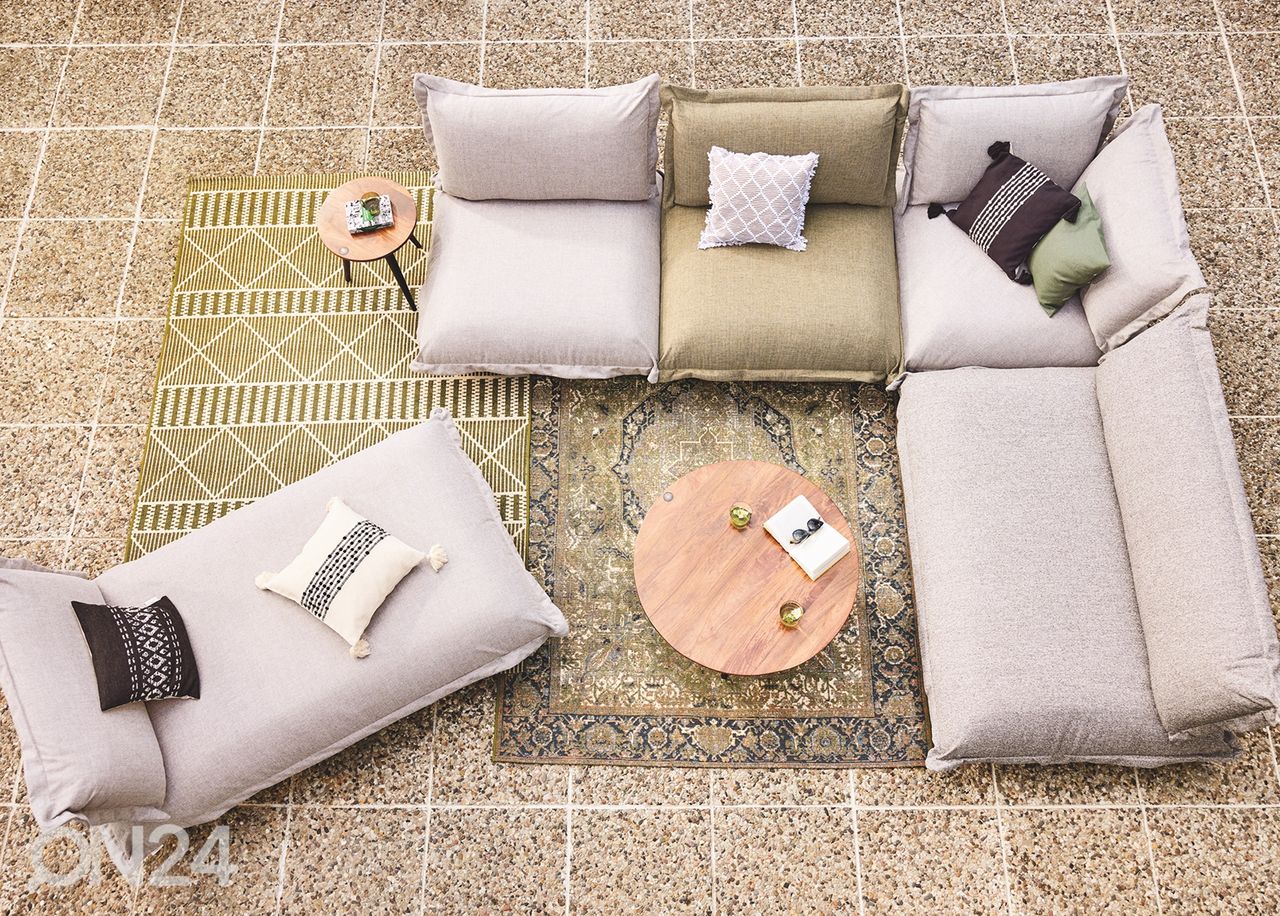 Matto Tom Tailor Funky Outdoor Geometric, 80x165 cm vihreä kuvasuurennos