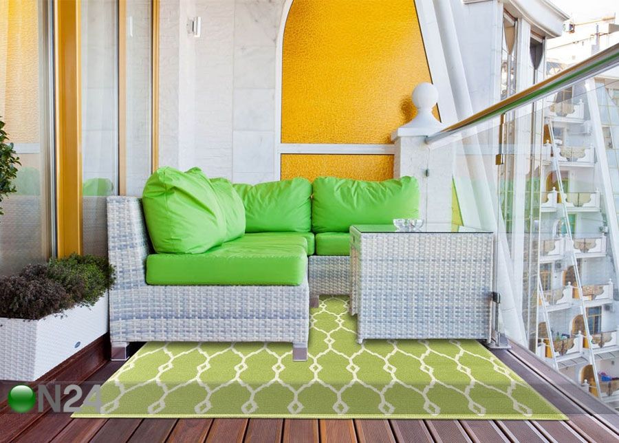 Matto Trellis Green 133x190 cm kuvasuurennos