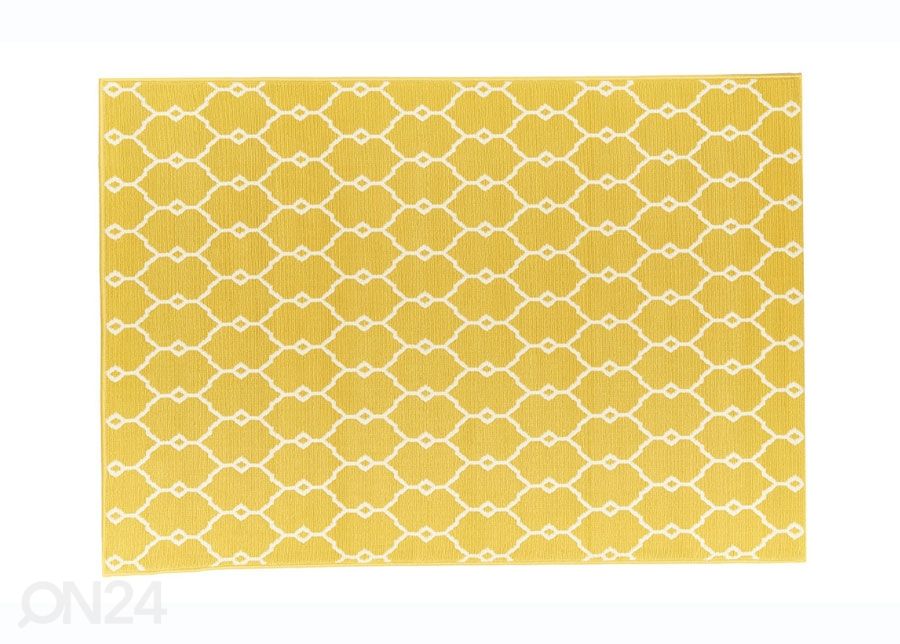 Matto Trellis Yellow 133x190 cm kuvasuurennos