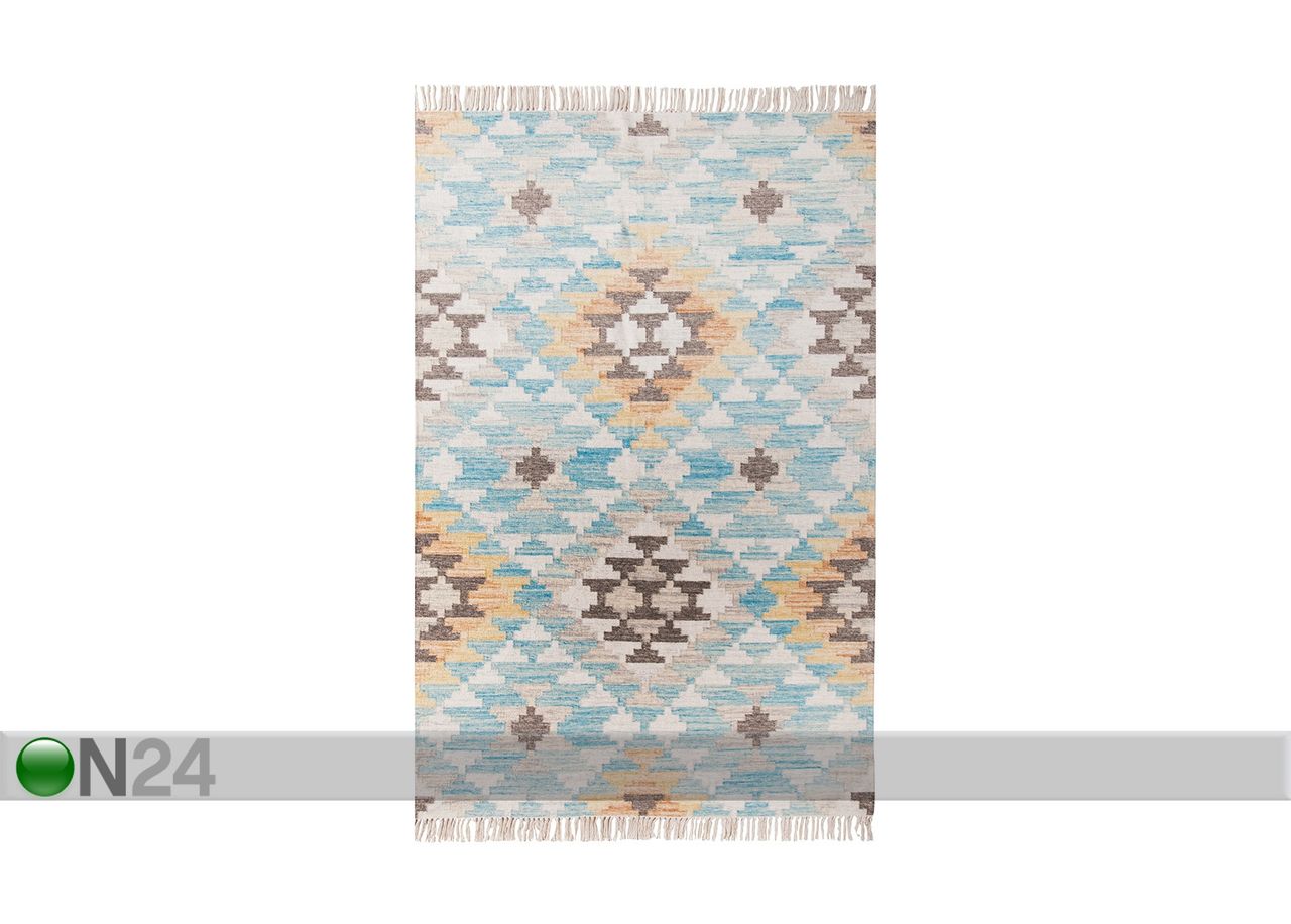 Matto Vintage Check Kelim 140x200cm kuvasuurennos