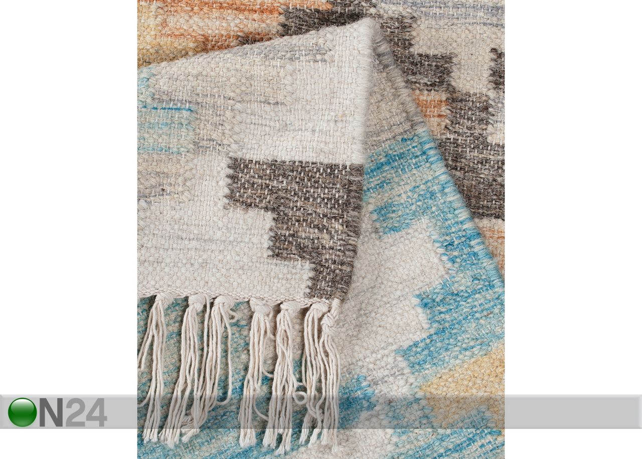 Matto Vintage Check Kelim 140x200cm kuvasuurennos