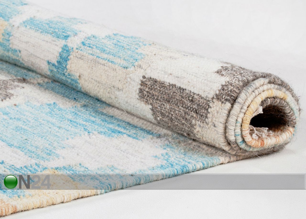 Matto Vintage Check Kelim 140x200cm kuvasuurennos