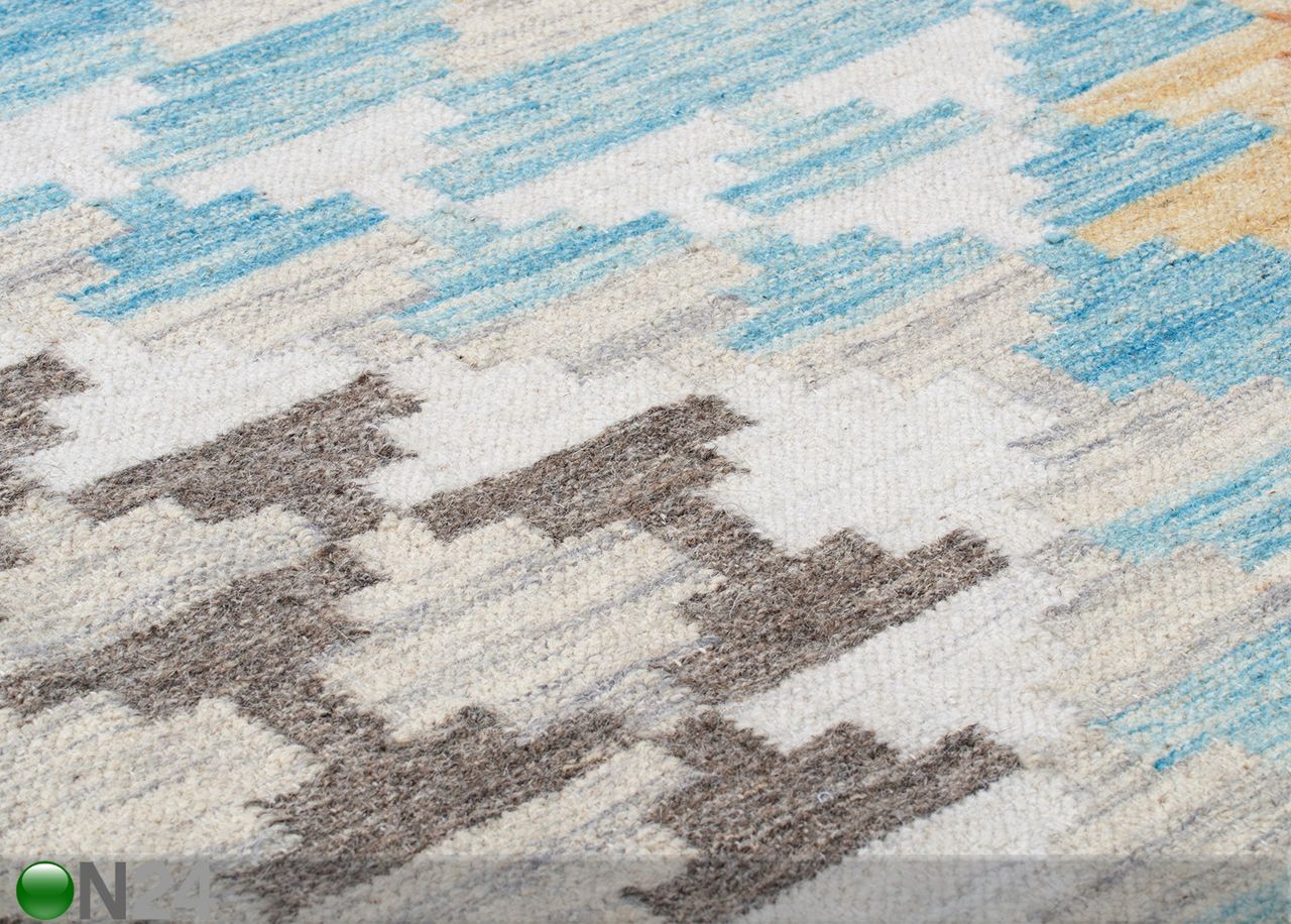 Matto Vintage Check Kelim 65x135cm kuvasuurennos