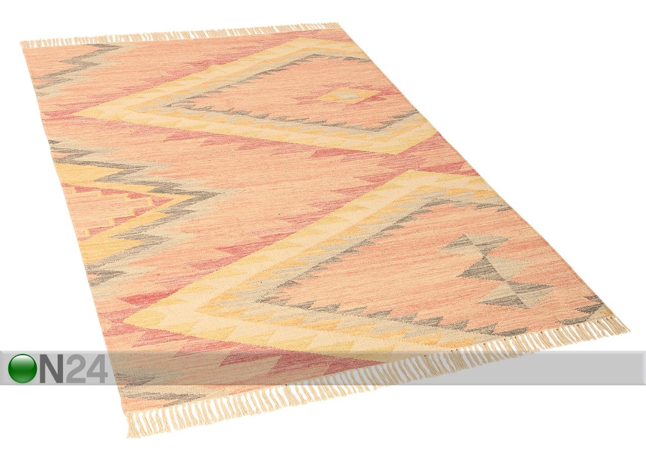 Matto Vintage Zigzag Kelim 160x230cm kuvasuurennos