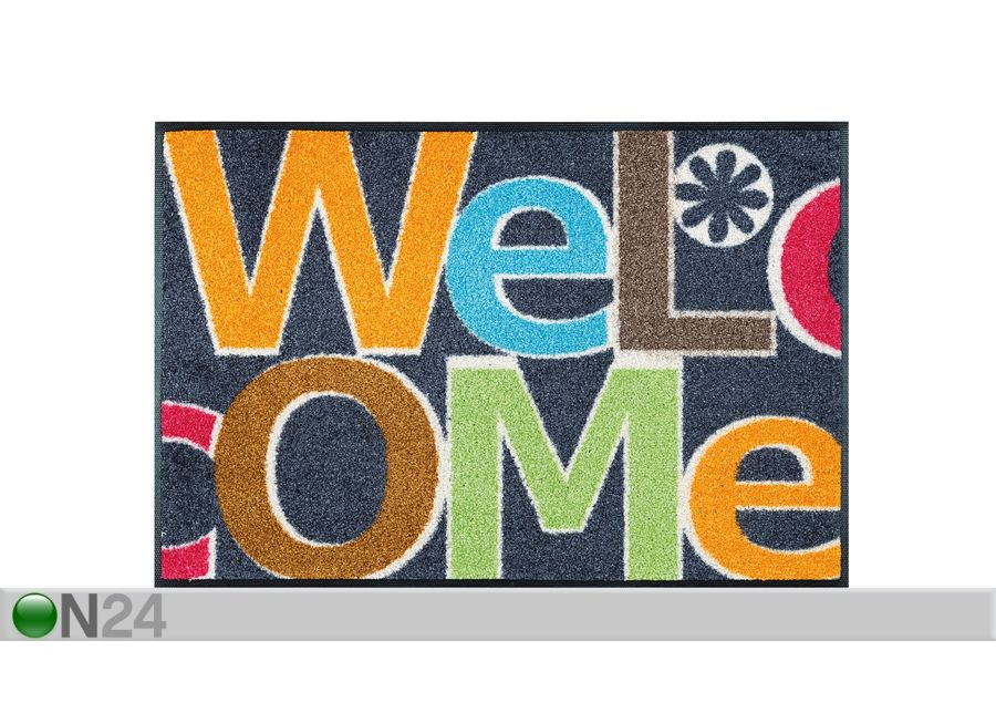 Matto WELCOME LETTERS 50x75 cm kuvasuurennos