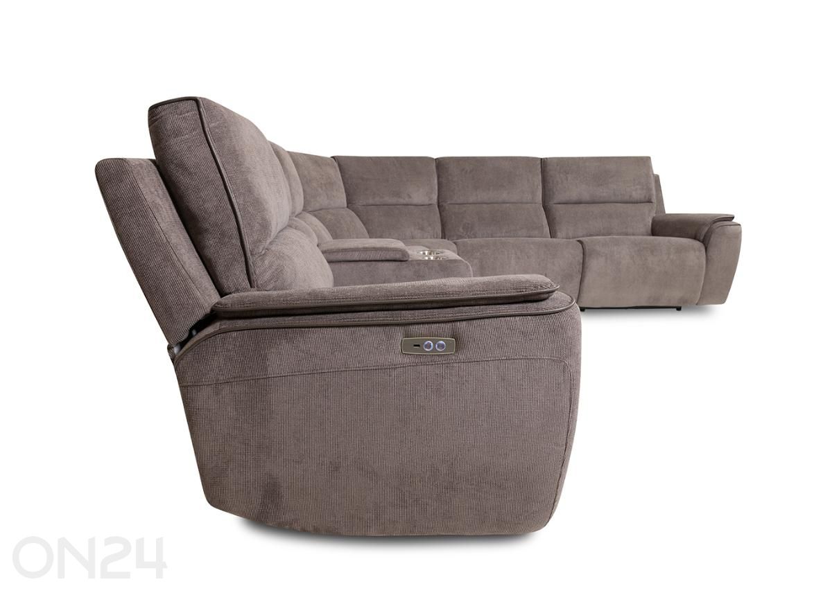 Mekanismikulmasohva Riva recliner sähköinen kuvasuurennos
