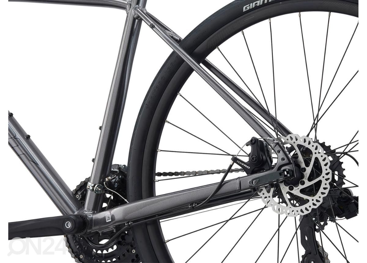 Miesten hybridipyörä Giant Escape Disc 3 Metallic Black (2022) - M kuvasuurennos