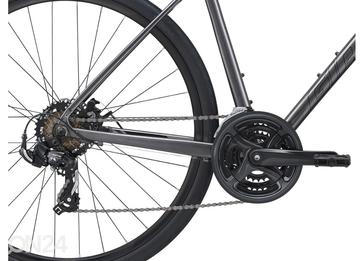 Miesten hybridipyörä Giant Escape Disc 3 Metallic Black (2022) - M kuvasuurennos