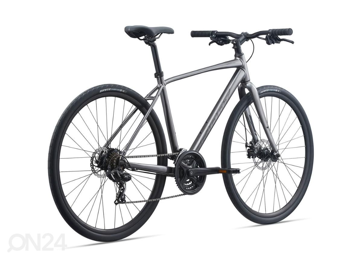 Miesten hybridipyörä Giant Escape Disc 3 Metallic Black (2022) - M kuvasuurennos