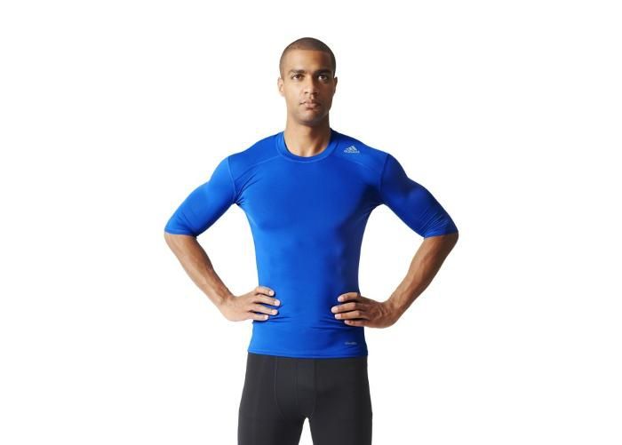 Miesten kompressiopaita Adidas Techfit Base Short Sleeve M AJ4972 kuvasuurennos