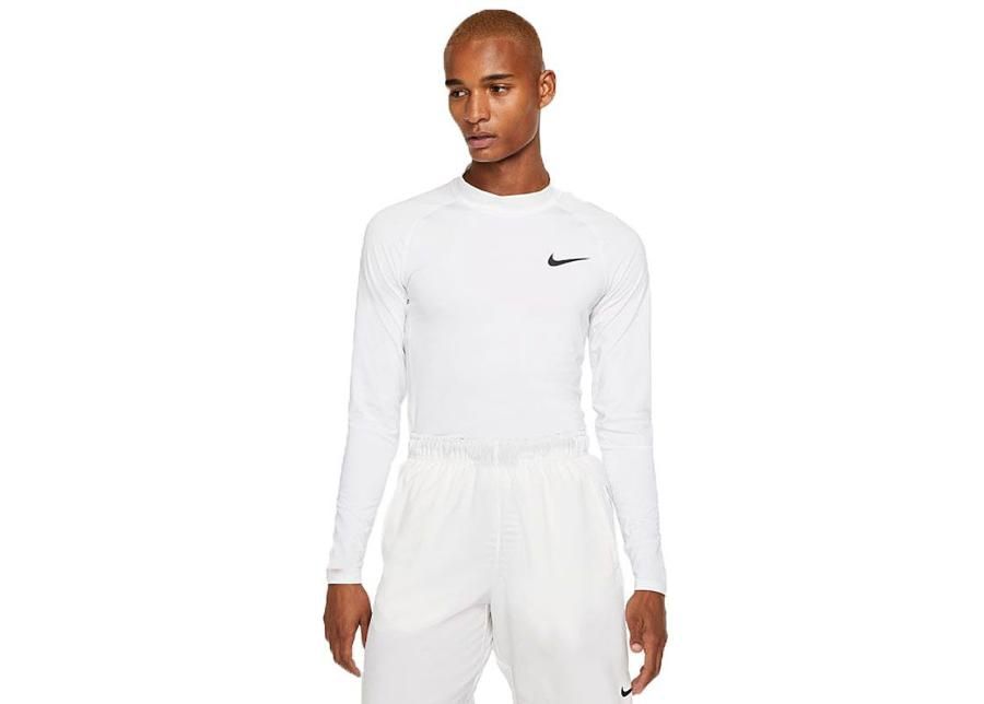 Miesten kompressiopaita Nike Pro Top LS Tight Mock M BV5592-100 kuvasuurennos