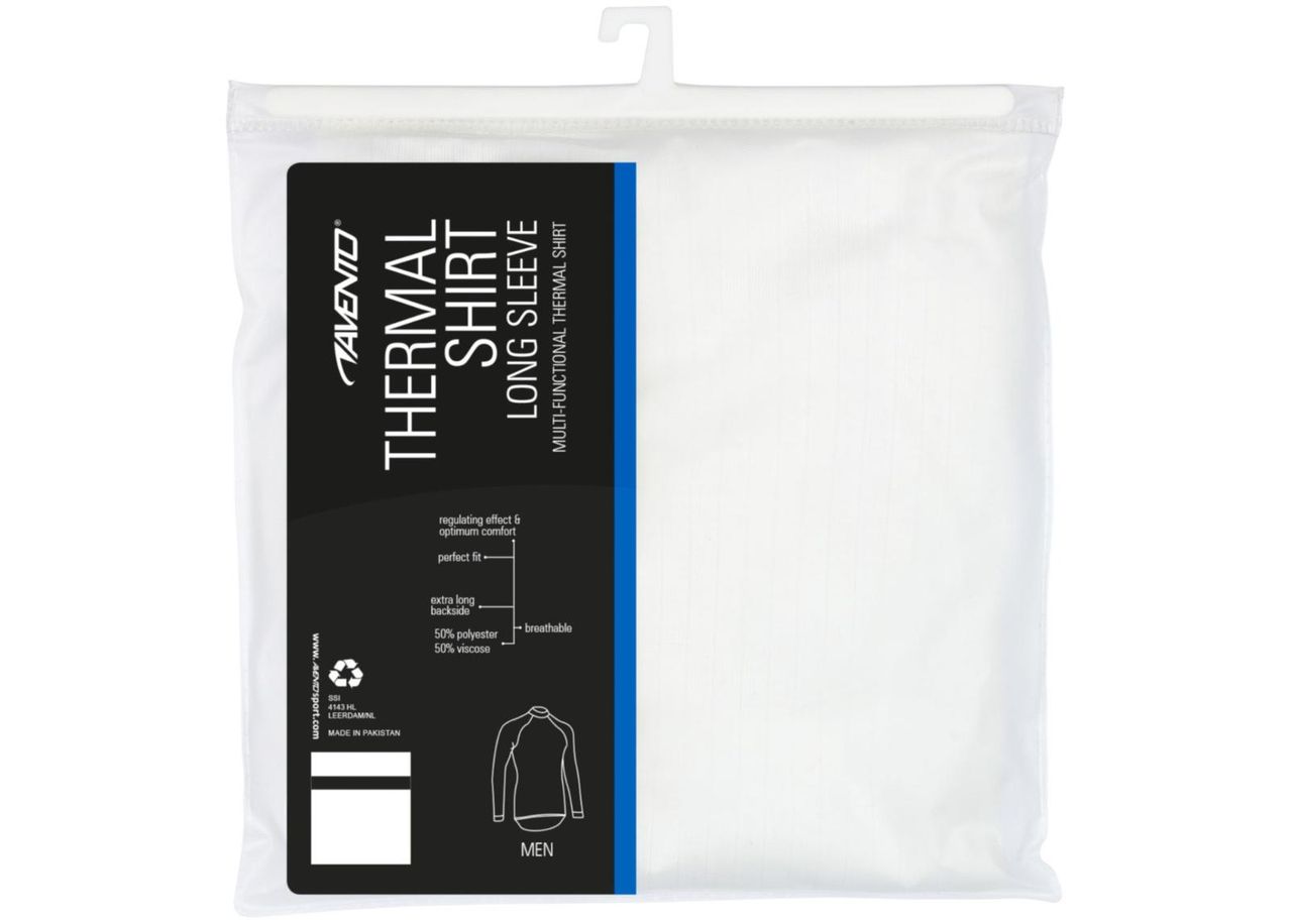 Miesten lämmin aluspaita pitkähihainen Avento kuvasuurennos