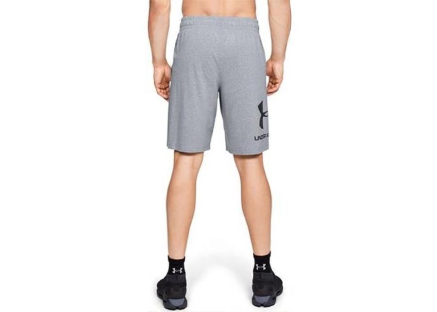 Miesten shortsit Under Armour Sportstyle Cotton Logo M 1329300-035 kuvasuurennos