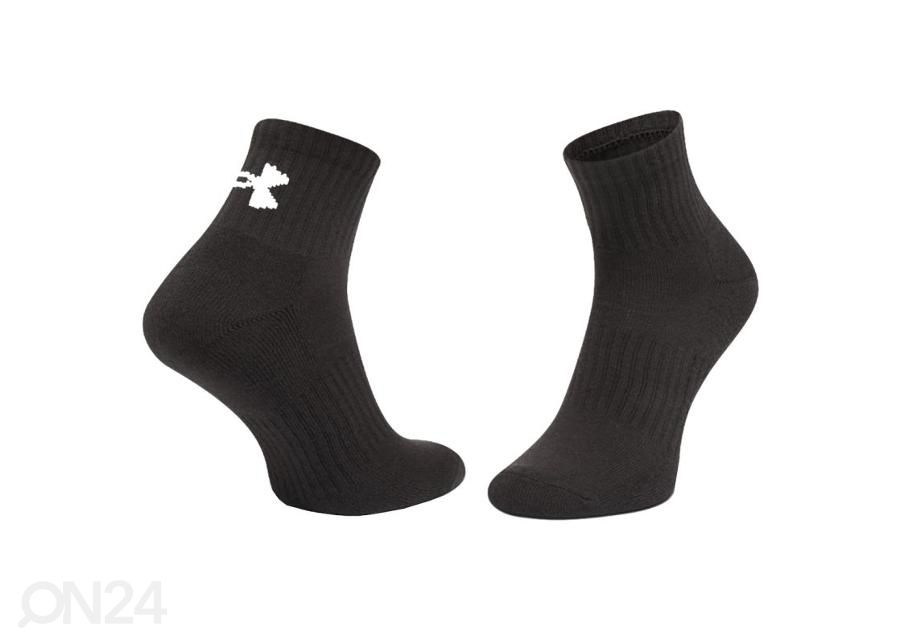 Miesten sukat Under Armour Core Quarter 3 paria kuvasuurennos