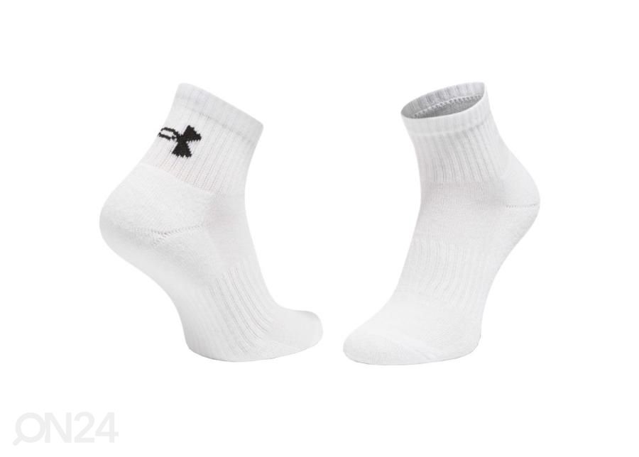 Miesten sukat Under Armour Core Quarter 3 paria kuvasuurennos