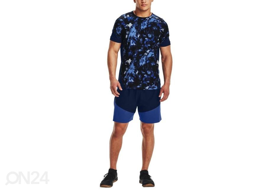 Miesten treenishortsit Under Armour Knit Woven Hybrid Shorts kuvasuurennos