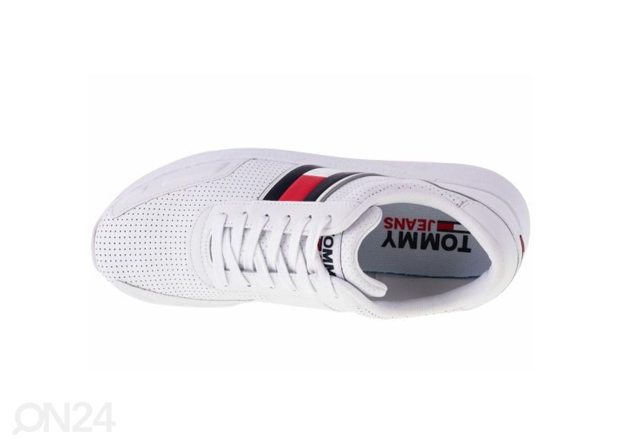 Miesten vapaa-ajan kengät Tommy Hilfiger Flexi Perf Leather Runner kuvasuurennos