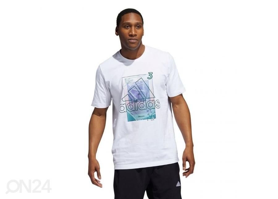 Miesten vapaa-ajan paita Adidas Throwback Badge of Sport kuvasuurennos