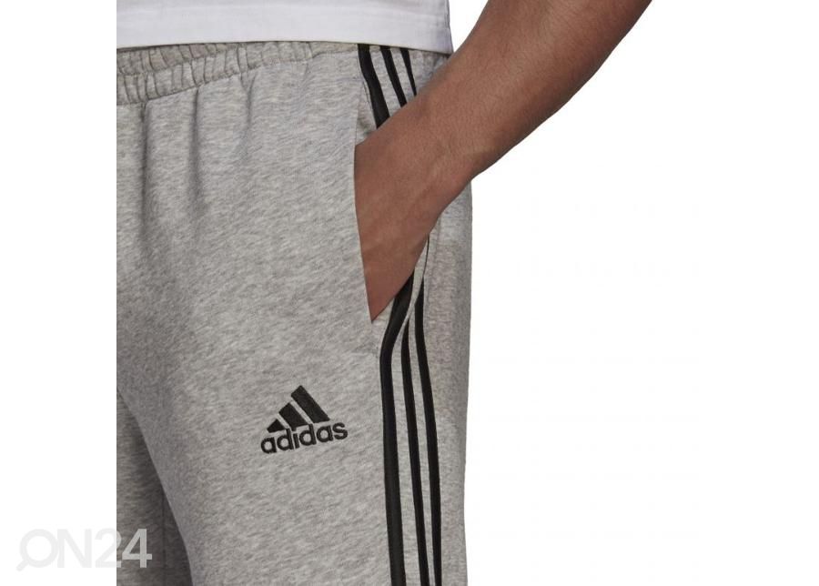 Miesten verryttelyhousut Adidas Essentials Tapered Cuff 3 Stripes kuvasuurennos