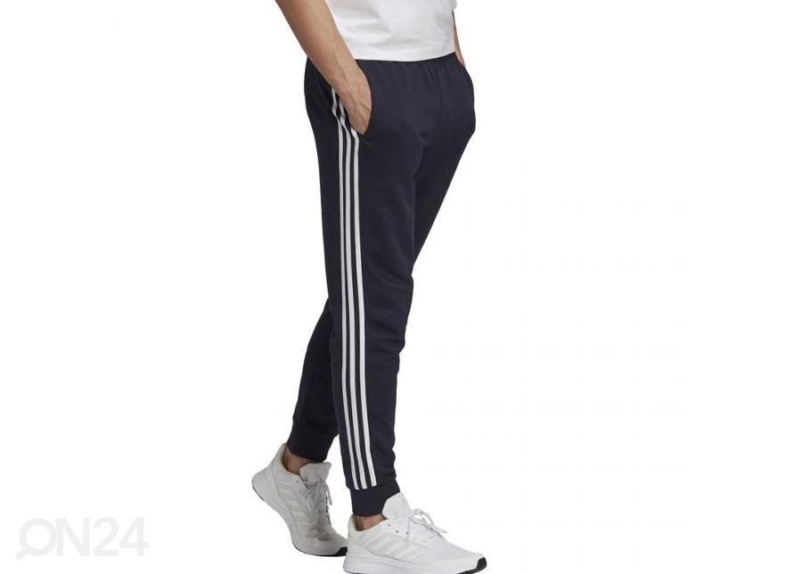 Miesten verryttelyhousut Adidas Essentials Tapered Cuff 3 Stripes kuvasuurennos