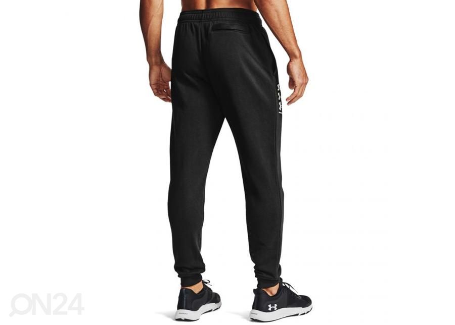 Miesten verryttelyhousut Under Armour Rival Fleece 3 Logo Joggers kuvasuurennos