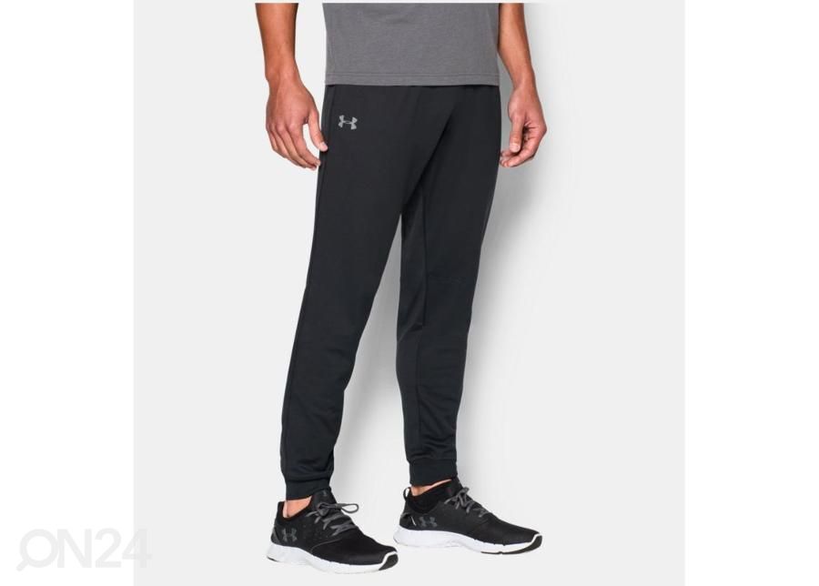 Miesten verryttelyhousut Under Armour Tricot Trousers Tapered Leg M 1272412-001 kuvasuurennos