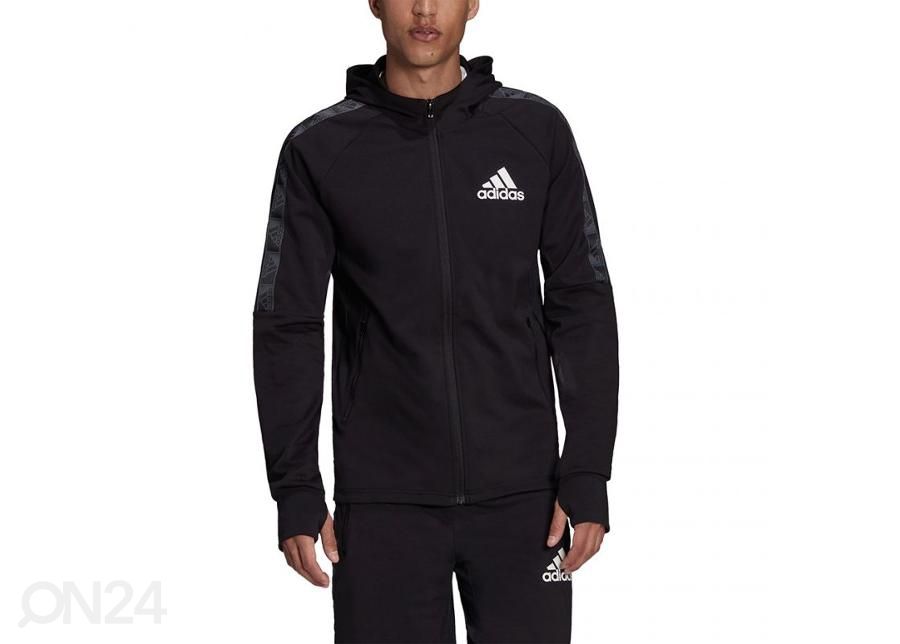 Miesten verryttelytakki Adidas D2M Motion FZ Hoody kuvasuurennos