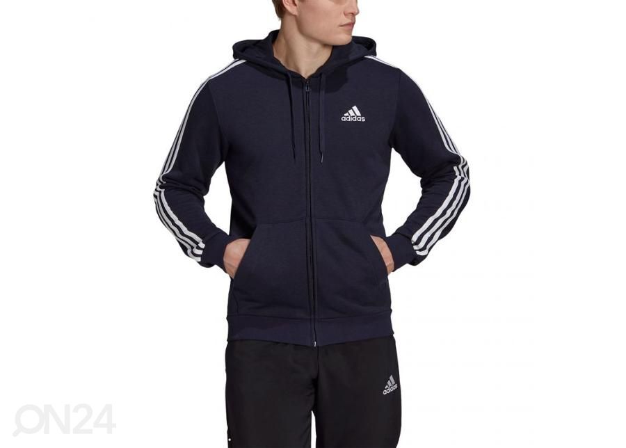 Miesten verryttelytakki Adidas Essentials Full-Zip Hoodie kuvasuurennos