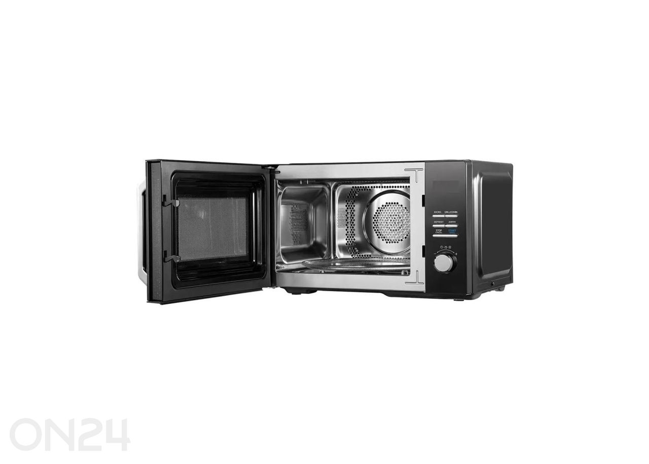 Mikroaaltouuni, jossa grilli‑ ja kiertoilma‑toiminnot, Midea MAC23XF, musta kuvasuurennos