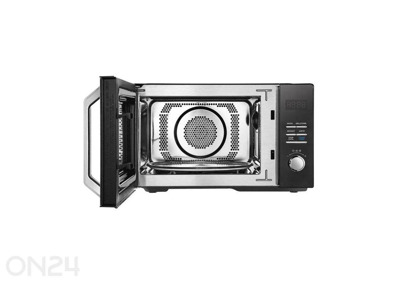 Mikroaaltouuni, jossa grilli‑ ja kiertoilma‑toiminnot, Midea MAC23XF, musta kuvasuurennos