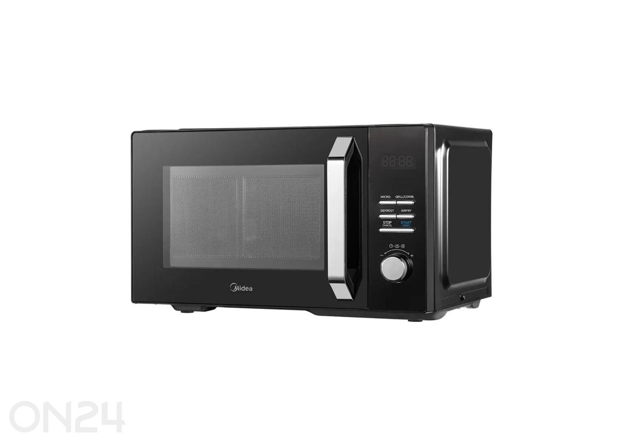 Mikroaaltouuni, jossa grilli‑ ja kiertoilma‑toiminnot, Midea MAC23XF, musta kuvasuurennos
