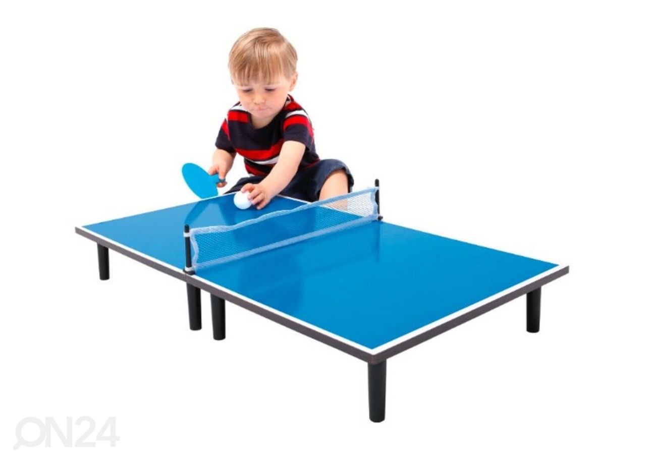 Minipöytätennis Bino sininen 80x45x11 cm kuvasuurennos