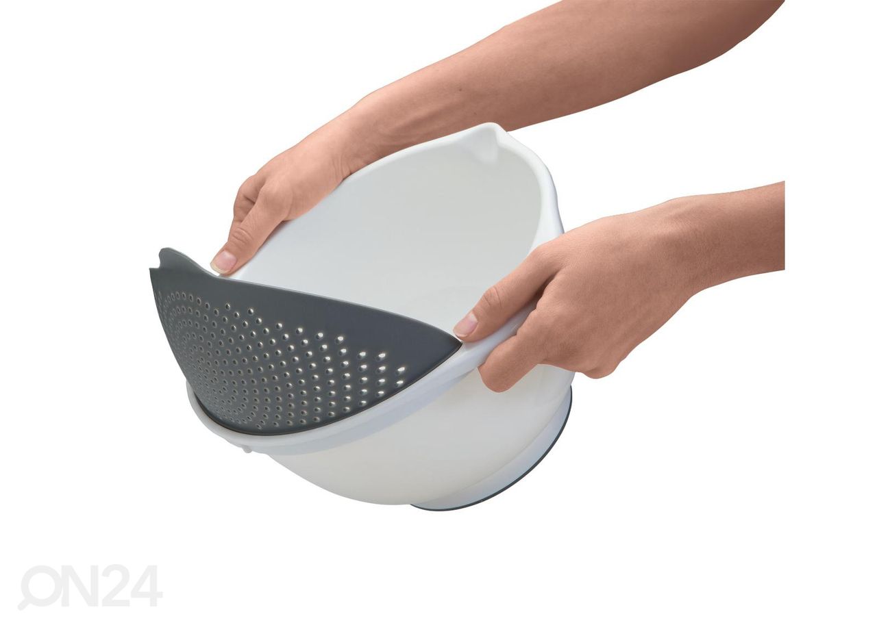 Monikäyttöinen kulho irrotettavalla siivilällä Drainbowl kuvasuurennos