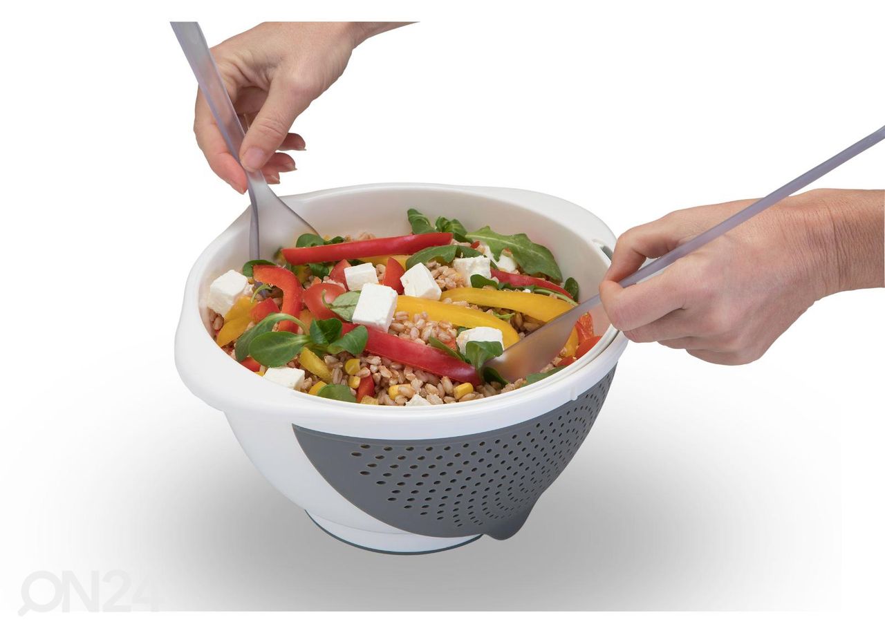 Monikäyttöinen kulho irrotettavalla siivilällä Drainbowl kuvasuurennos