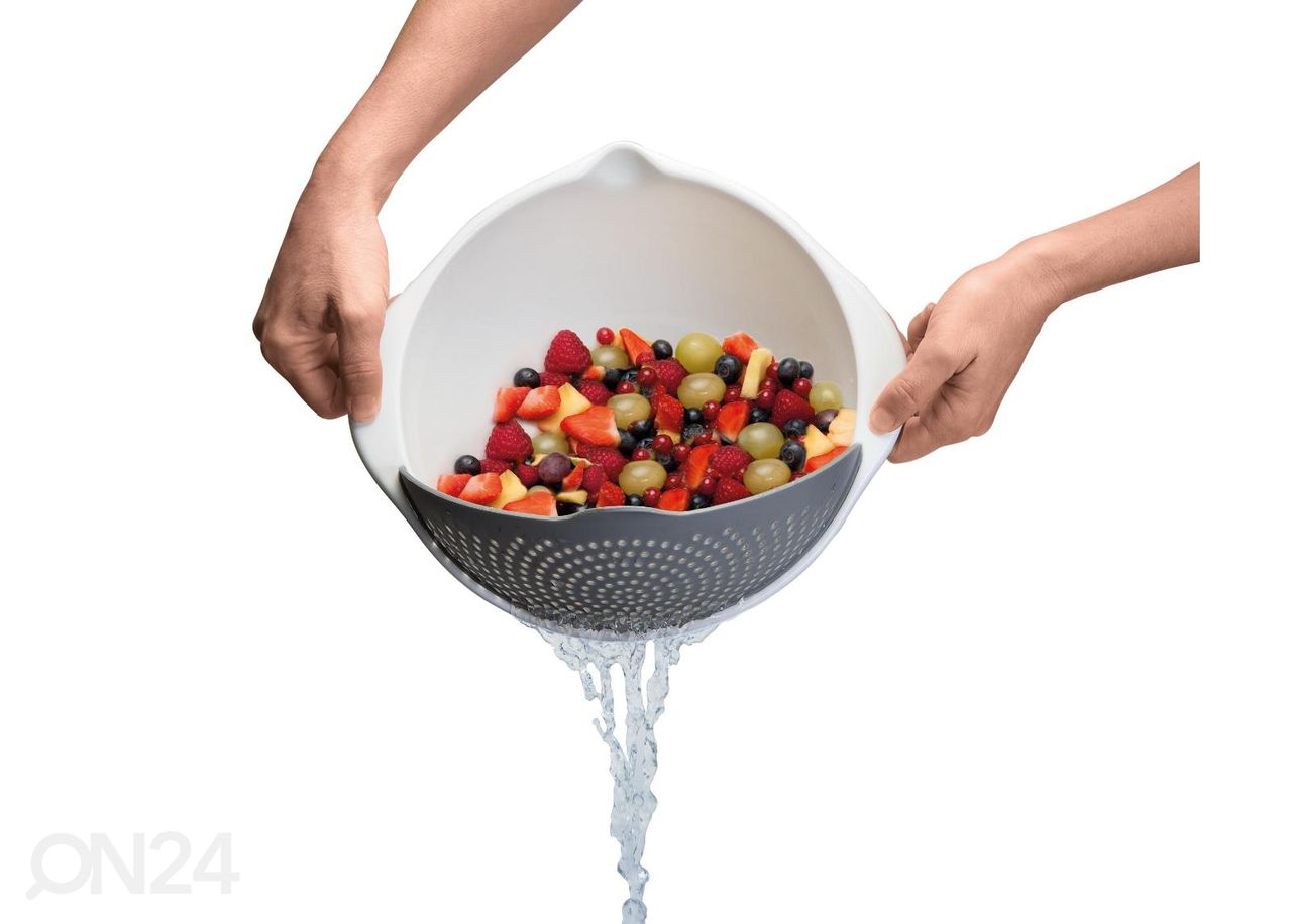 Monikäyttöinen kulho irrotettavalla siivilällä Drainbowl kuvasuurennos
